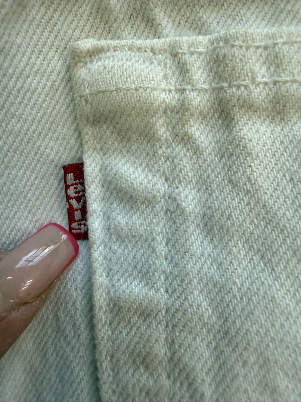 Vintage 80s 90s Levi’s 501 White Cut Off Shorts USA Made Button Fly 30W - Picture 6 of 11